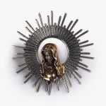Madonna bronzo base argento