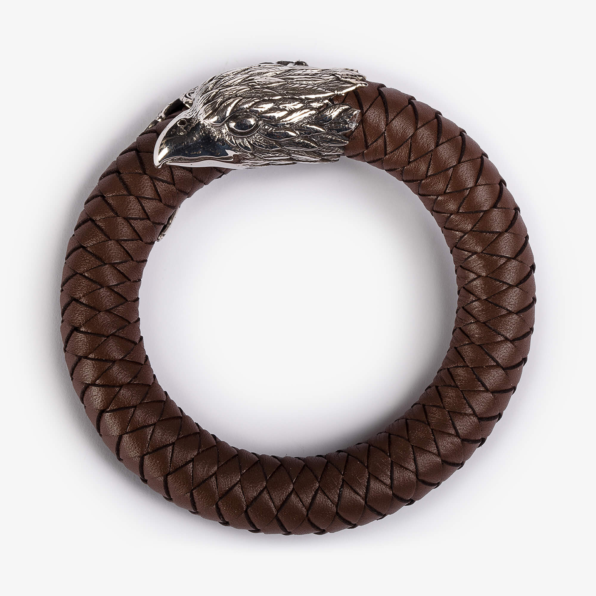 Bracciale Ziz Pelle e Argento Wood