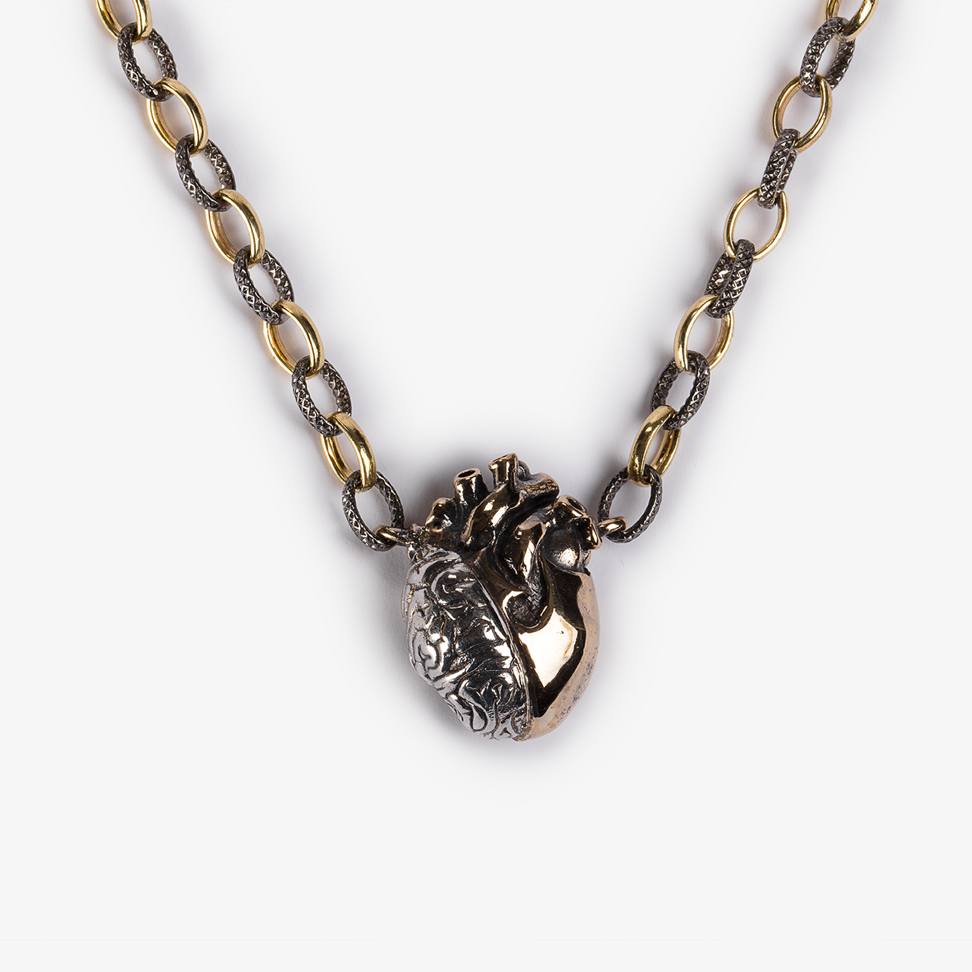 Collana Amore e Psiche Bicolore corta